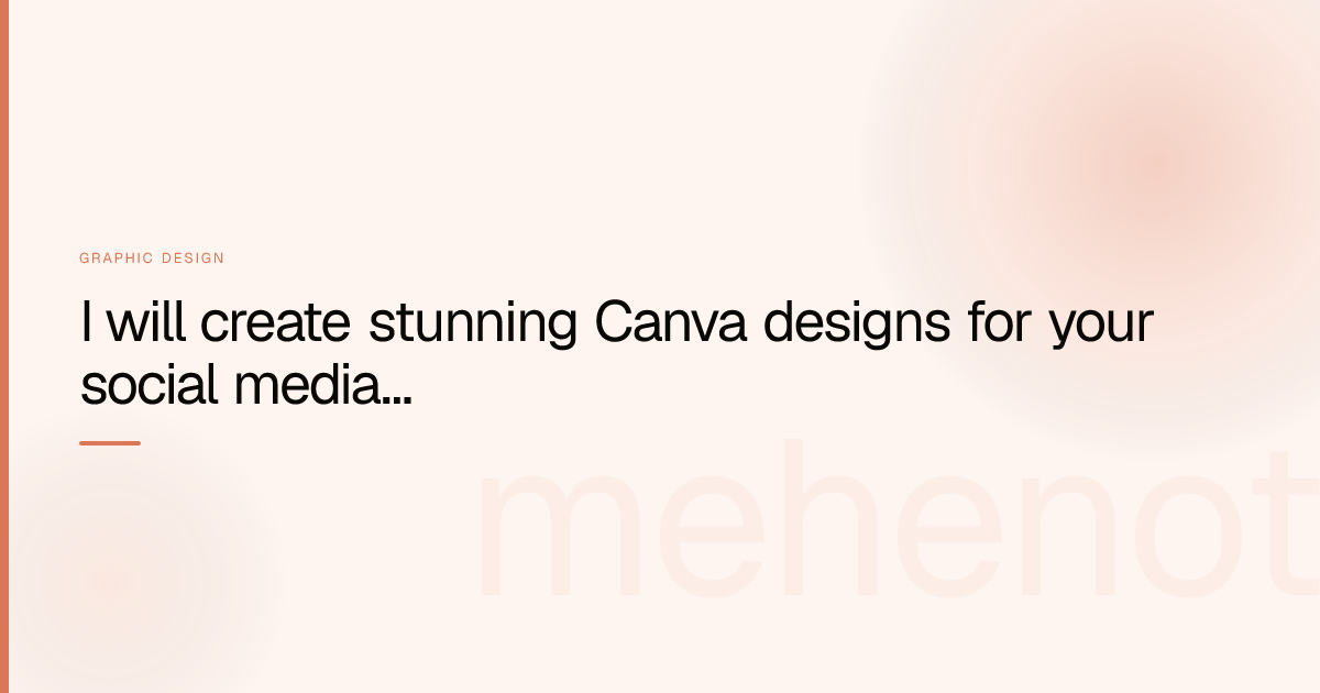 I will create stunning Canva designs for your social media and thumbnails