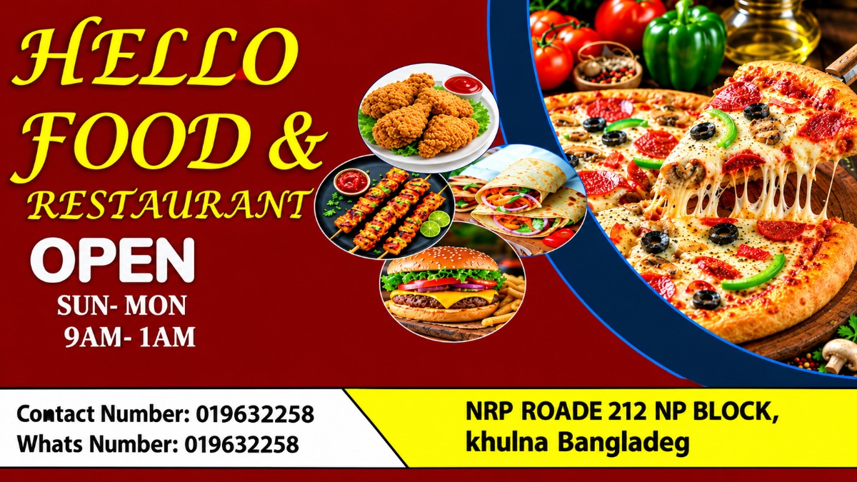 I will design professional food banner and restaurant flyers