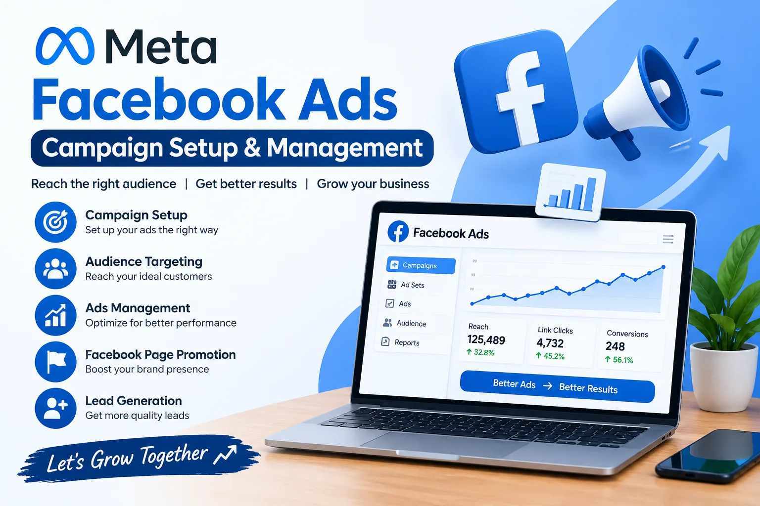 "Facebook Ads Campaign Setup & Management". – Facebook Ads on mehenot