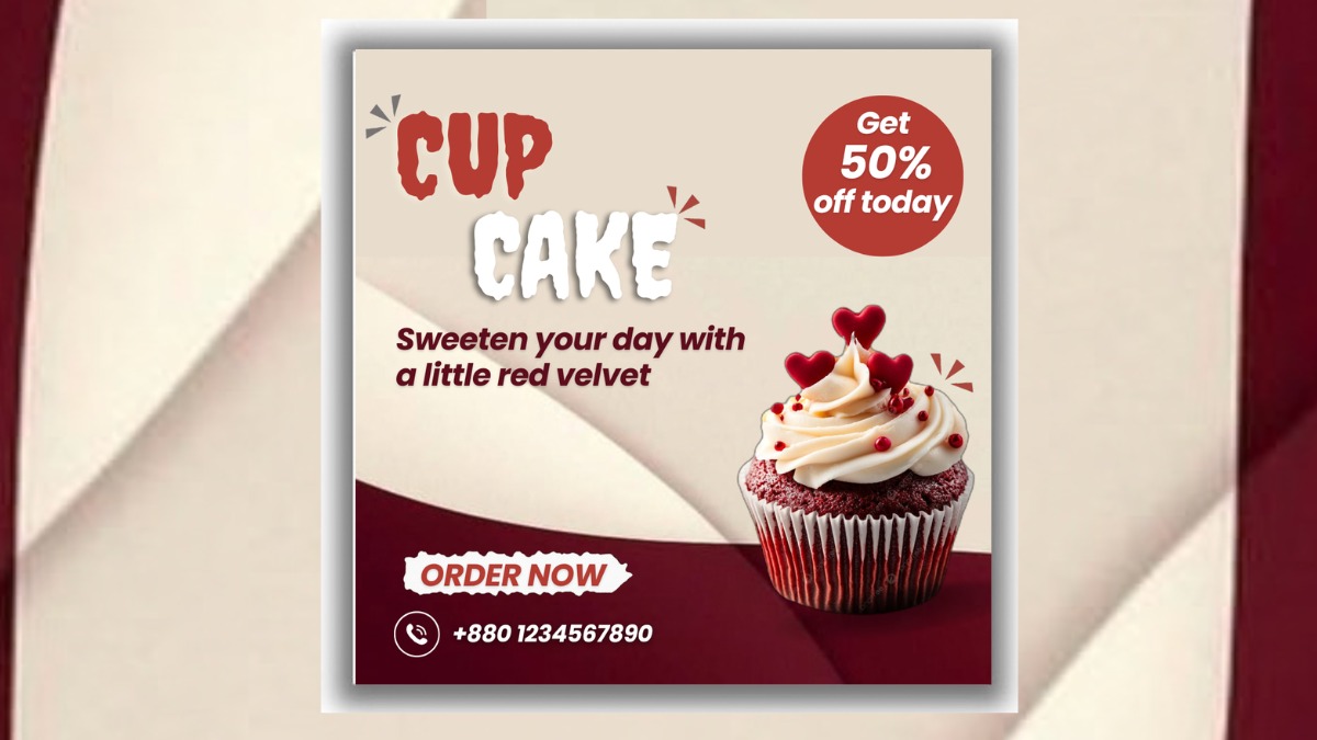 I will design eye-catching social media posts and banners for your food brand