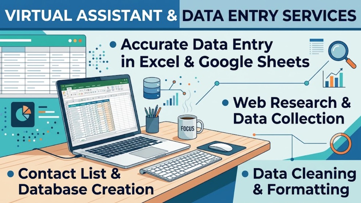 Need a reliable Virtual Assistant to manage your data, organize information, and handle daily administrative tasks?