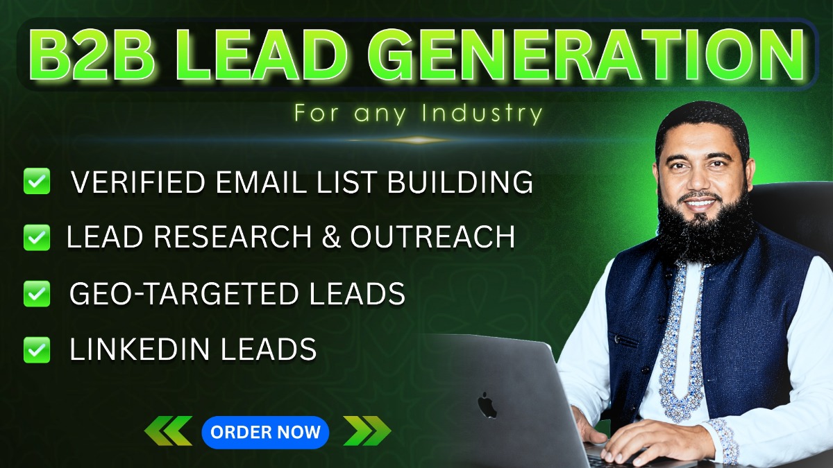 I will provide accurate B2B lead generation, data entry and web research