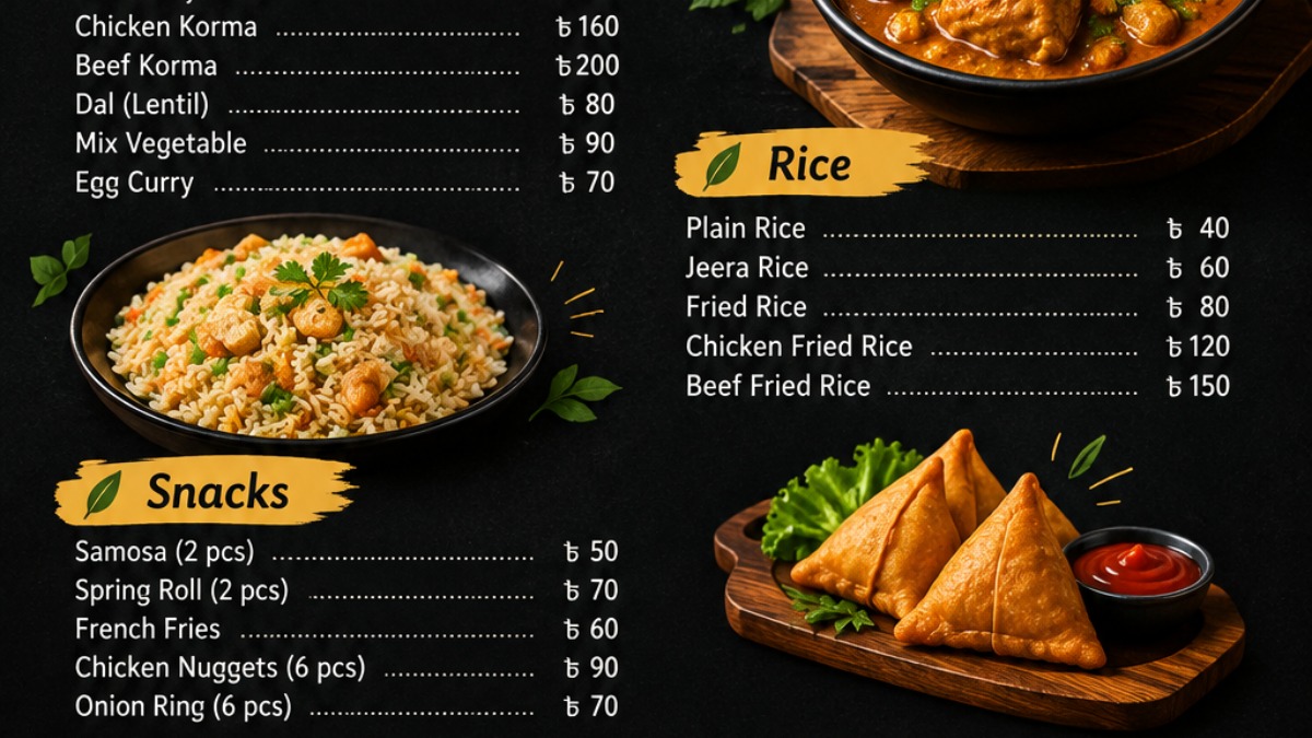 I will design professional YouTube thumbnails and restaurant menus – Graphic Design on mehenot