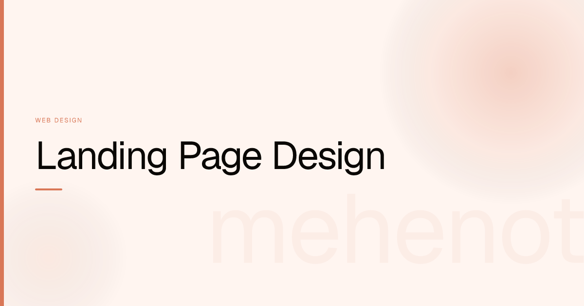 Landing Page Design