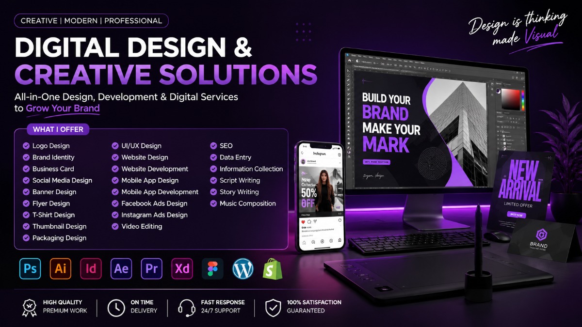 Professional Digital Design, Web Development & Creative Solutions